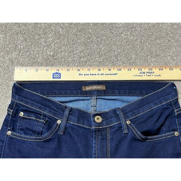 James Jeans Womens 29 Hector Low Rise Bootcut Dark Wash Denim Stretch Blue - Picture 3 of 8